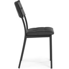 Стул на металлокаркасе Бекал металл/экокожа, черный/черный 39x51x84 см  (артикул 10510494)  большой выбор товаров оптом и в розницу по низким ценам с доставкой