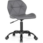 Компьютерное кресло Вальд металл/экокожа, черный/серый 47x54x70 см - фото 110662942