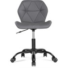 Компьютерное кресло Вальд металл/экокожа, черный/серый 47x54x70 см - фото 121575778