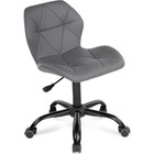 Компьютерное кресло Вальд металл/экокожа, черный/серый 47x54x70 см - фото 121575781