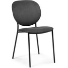 Стул на металлокаркасе Саранда металл/велюр, черный/серый 45x60x81 см  (артикул 10510502)  большой выбор товаров оптом и в розницу по низким ценам с доставкой