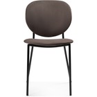 Стул на металлокаркасе Саранда металл/велюр, черный/коричневый 45x60x81 см 10510514