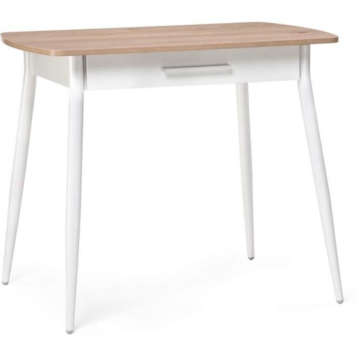 Стол деревянный Ревари металл, эврика/белый 60x90x76 см - Фото 1