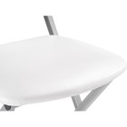 Стул на металлокаркасе Elevis металл/экокожа, серый/белый 38,5x52,5x77,5 см  (артикул 10510523)  большой выбор товаров оптом и в розницу по низким ценам с доставкой