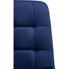 Компьютерное кресло Честер металл/велюр, черный/синий 49x60x84 см - Фото 7