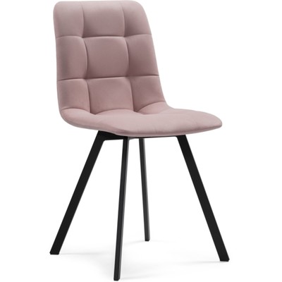 Стул для кухни «Чилли», на металлокаркасе, цвет чёрный/розовый