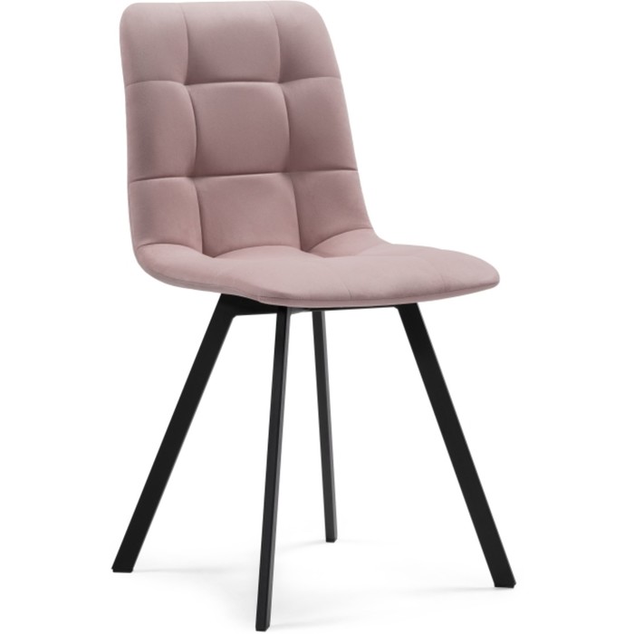 Стул для кухни «Чилли», на металлокаркасе, цвет чёрный/розовый - Фото 1