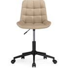 Кресло для руководителя Честер металл/велюр, черный/бежевый 49x60x84 см - Фото 5