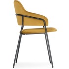 Стул для кухни «Инклес», на металлокаркасе, цвет чёрный/жёлтый - Фото 3