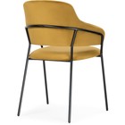 Стул для кухни «Инклес», на металлокаркасе, цвет чёрный/жёлтый - Фото 4