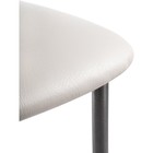 Стул на металлокаркасе Grigori металл/экокожа, серый/белый 40x50x93 см  (артикул 10510576)  большой выбор товаров оптом и в розницу по низким ценам с доставкой