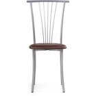 Стул на металлокаркасе Grigori металл/экокожа, серый/коричневый 40x50x93 см  (артикул 10510577)  большой выбор товаров оптом и в розницу по низким ценам с доставкой