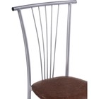 Стул на металлокаркасе Grigori металл/экокожа, серый/коричневый 40x50x93 см  (артикул 10510577)  большой выбор товаров оптом и в розницу по низким ценам с доставкой