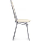 Стул на металлокаркасе Lamniel металл/экокожа, серый/бежевый 42,5x52,5x92 см  (артикул 10510579)  большой выбор товаров оптом и в розницу по низким ценам с доставкой