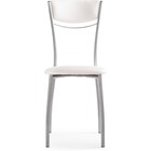 Стул на металлокаркасе Goki металл/экокожа, серый/белый 40x53x89 см  (артикул 10510582)  большой выбор товаров оптом и в розницу по низким ценам с доставкой