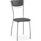 Стул на металлокаркасе Goki металл/экокожа, серый/серый 40x53x89 см 10510583