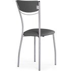 Стул на металлокаркасе Goki металл/экокожа, серый/серый 40x53x89 см 10510583