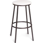 Стул барный Drezegomad, 410×410×750 мм, металл/экокожа, цвет серый/белый - Фото 1