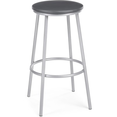 Стул барный Drezegomad, 410×410×750 мм, металл/экокожа, цвет серый