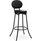 Стул барный Satearant металл/экокожа, черный/черный 34,5x46x103 см  (артикул 10510587)  большой выбор товаров оптом и в розницу по низким ценам с доставкой