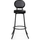 Стул барный Satearant металл/экокожа, черный/черный 34,5x46x103 см  (артикул 10510587)  большой выбор товаров оптом и в розницу по низким ценам с доставкой