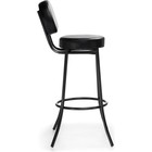 Стул барный Satearant металл/экокожа, черный/черный 34,5x46x103 см  (артикул 10510587)  большой выбор товаров оптом и в розницу по низким ценам с доставкой