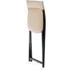 Стул на металлокаркасе Elevis металл/экокожа, черный/бежевый 38,5x52,5x77,5 см  (артикул 10510588)  большой выбор товаров оптом и в розницу по низким ценам с доставкой