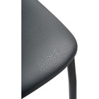 Стул на металлокаркасе Mirilis металл/экокожа, черный/белый /серый 40x60x106 см 10510589