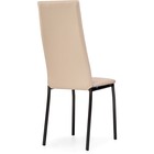 Стул на металлокаркасе Mirilis металл/экокожа, черный/бежевый 40x60x106 см 10510591