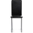 Стул на металлокаркасе Bozanak металл/экокожа, серый/черный 37x50x94 см  (артикул 10510592)  большой выбор товаров оптом и в розницу по низким ценам с доставкой