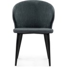Стул на металлокаркасе Алсисар металл/велюр, черный/серый 52x58x81 см 10510618