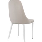 Стул на металлокаркасе Kora металл/велюр, белый/бежевый 47x57x89 см  (артикул 10510625)  большой выбор товаров оптом и в розницу по низким ценам с доставкой
