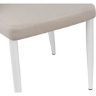 Стул на металлокаркасе Kora металл/велюр, белый/бежевый 47x57x89 см  (артикул 10510625)  большой выбор товаров оптом и в розницу по низким ценам с доставкой