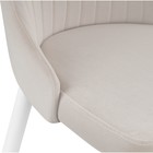Стул на металлокаркасе Kora металл/велюр, белый/бежевый 47x57x89 см  (артикул 10510625)  большой выбор товаров оптом и в розницу по низким ценам с доставкой