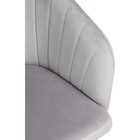 Компьютерное кресло Тибо пластик/велюр, белый/серый 60x60x81 см  (артикул 10510635)  большой выбор товаров оптом и в розницу по низким ценам с доставкой