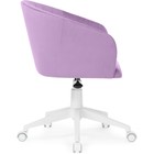 Компьютерное кресло Тибо пластик/велюр, белый/фиолетовый 60x60x81 см 10510636