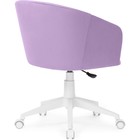 Компьютерное кресло Тибо пластик/велюр, белый/фиолетовый 60x60x81 см 10510636