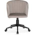 Компьютерное кресло Тибо пластик/велюр, черный/бежевый 60x60x81 см 10510639