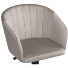 Компьютерное кресло Тибо пластик/велюр, черный/бежевый 60x60x81 см 10510639