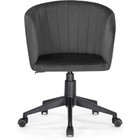 Компьютерное кресло Тибо пластик/велюр, черный/графит 60x60x81 см - Фото 2