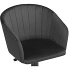 Компьютерное кресло Тибо пластик/велюр, черный/графит 60x60x81 см - Фото 5