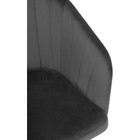 Компьютерное кресло Тибо пластик/велюр, черный/графит 60x60x81 см - Фото 6