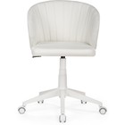 Компьютерное кресло Пард пластик/экокожа, белый/белый 59x60x78 см - фото 123120555