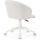 Компьютерное кресло Пард пластик/экокожа, белый/белый 59x60x78 см - фото 123120556