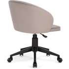 Компьютерное кресло Пард пластик/велюр, черный/бежевый 59x60x78 см - Фото 5