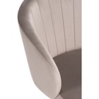 Компьютерное кресло Пард пластик/велюр, черный/бежевый 59x60x78 см - Фото 7