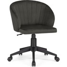 Компьютерное кресло Пард пластик/велюр, черный/графит 59x60x78 см - фото 110663091