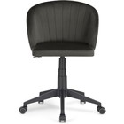 Компьютерное кресло Пард пластик/велюр, черный/графит 59x60x78 см - фото 121575812