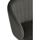 Компьютерное кресло Пард пластик/велюр, черный/графит 59x60x78 см - фото 121575816