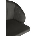 Компьютерное кресло Пард пластик/велюр, черный/графит 59x60x78 см - фото 121575817